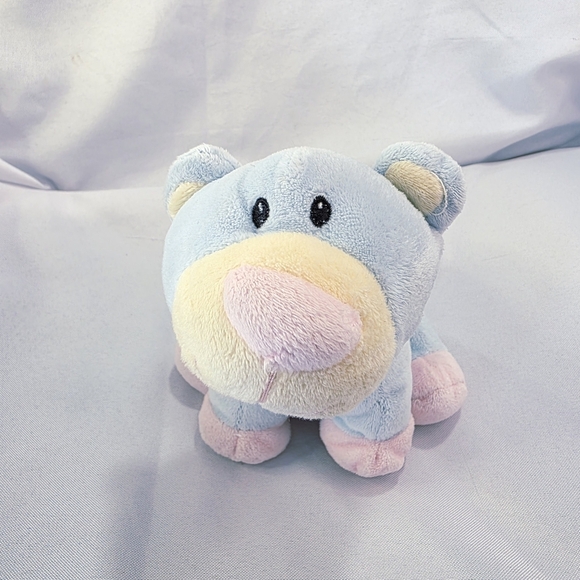 Wishpets Jenny Pastel Blue Teddy Bear Plush Toy Rattle Velour Fleece 8 Inch 2004 - Picture 9 of 9